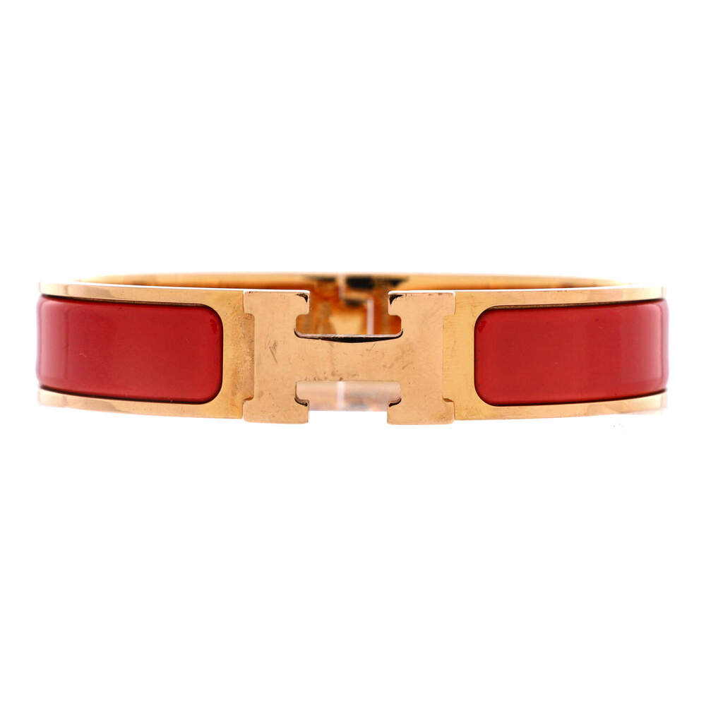 Hermes Narrow Clic H Bracelet Enamel